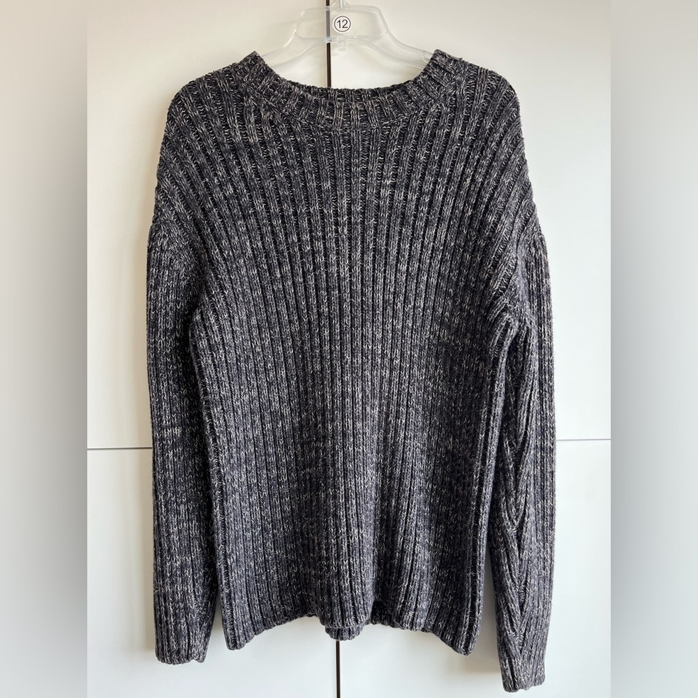 Industrial Exchange Men's 100% Cotton Gray Knit Crewneck Sweater Size large